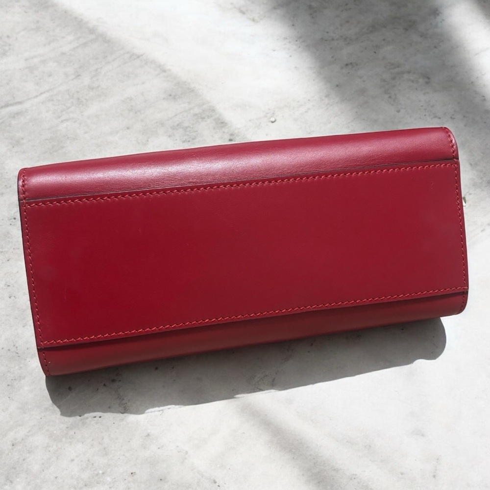 Red GUCCI Mini Bamboo Nymphaea Satchel - Picture 16 of 16